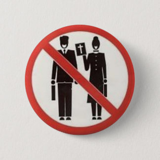 No Thanks We're Atheists Badge/Button 6 Cm Round Badge