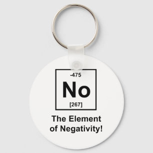 No, The Element of Negativity Key Ring