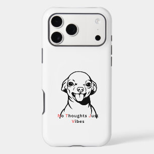 No Thoughts Just Vibes Funny Dog Meme Design Cute 