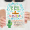 No Time to Siesta Birthday Invitation Blue