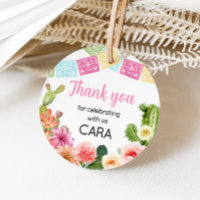 No Time to Siesta Fiesta Birthday Party Round