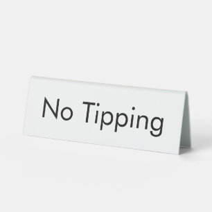 No Tipping White