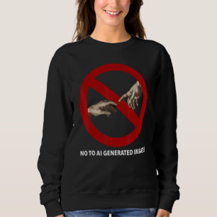 No To AI Generated Images Sweatshirt