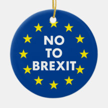 No To Brexit Christmas Tree Decoration