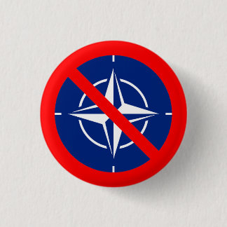 No to NATO 3 Cm Round Badge