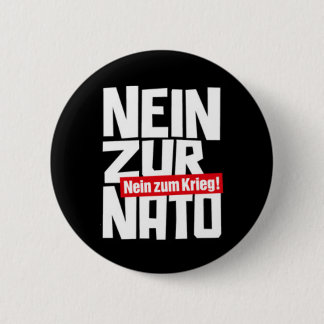 No to NATO 6 Cm Round Badge