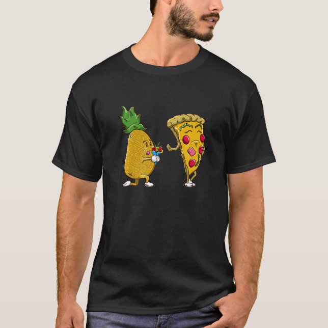 No to Pineapple on Pizza Cute Pineapple Pizza Hate T-Shirt (Front)