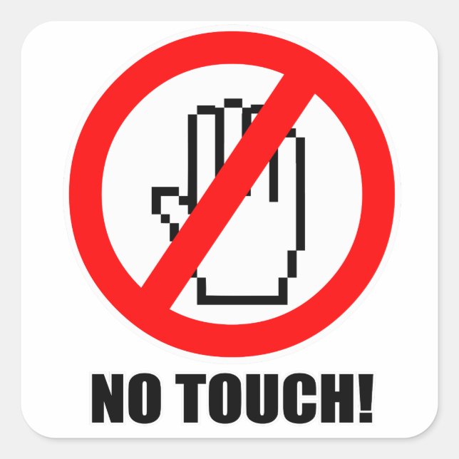 No Touch Sticker (Front)
