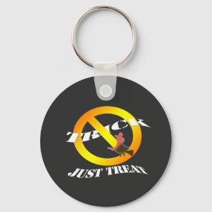 No trick just treat key ring