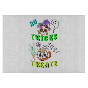 No Tricks Just Treats Cute Cutting Board