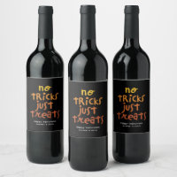 No tricks just treats cute fun Halloween party