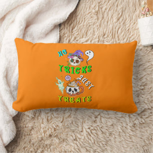 No Tricks Just Treats Cute Lumbar Cushion