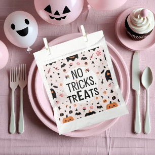 No Tricks, Just Treats Cute Pastel Halloween Favour Bag