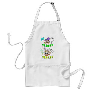 No Tricks Just Treats Cute Standard Apron
