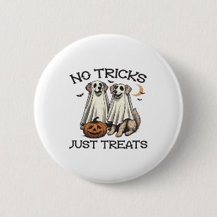 No Tricks Just Treats Dog Halloween Shirt Classic  6 Cm Round Badge