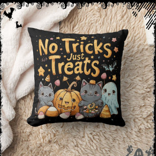 No Tricks Just Treats ExDesigner Halloween Cushion