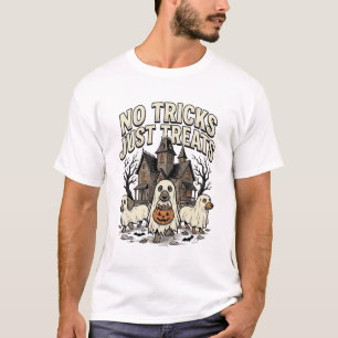 No Tricks Just Treats Halloween Dachshund Ghost De T-Shirt