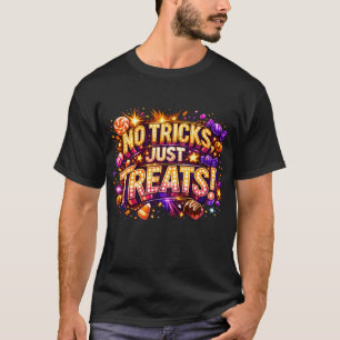NO TRICKS, JUST TREATS! Halloween Pop Star Art T-Shirt