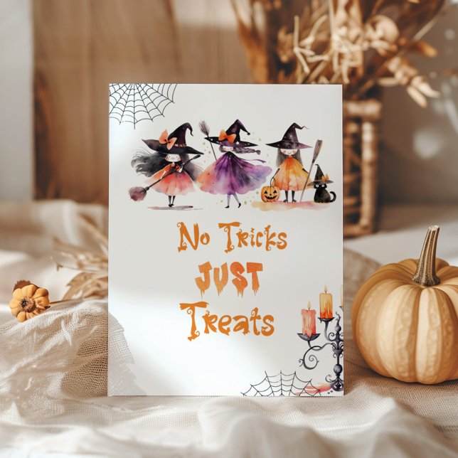 No tricks just treats Halloween witches party Poster (Creator Uploaded)