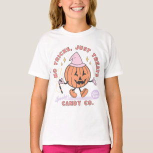 No Tricks Just Treats Spooky Candy Co Halloween T-Shirt