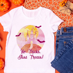 No Tricks Just Treats Spooky Castle Halloween T-Shirt