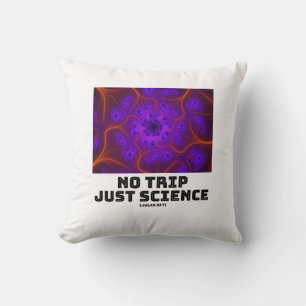 No Trip Just Science Mandelbrot Julia Set Fractal  Cushion
