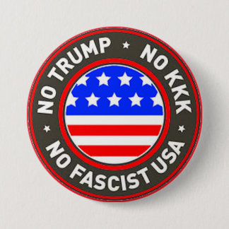 no trump 7.5 cm round badge