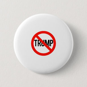 No Trump - Anti Trump  6 Cm Round Badge