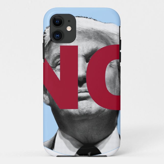 No Trump (Blue and Red) Case-Mate iPhone Case (Back)