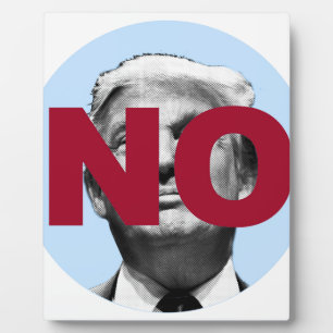 No Trump (Blue and Red) Plaque