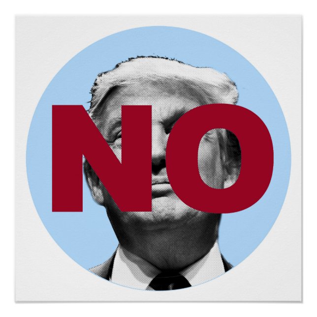 No Trump (blue and red) Poster (Front)
