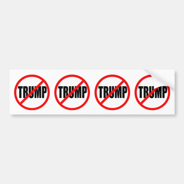'NO TRUMP' BUMPER STICKER (Front)
