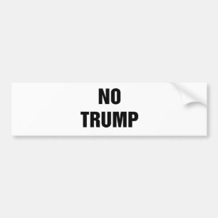 NO TRUMP! BUMPER STICKER
