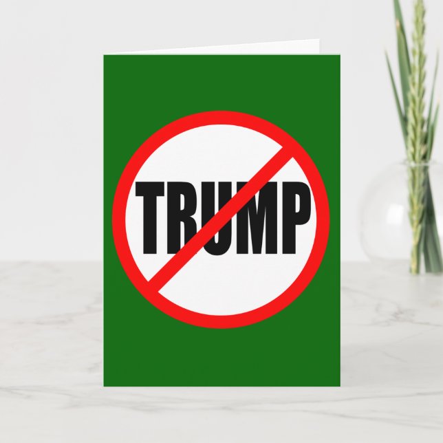 "NO TRUMP" CHRISTMAS HOLIDAY CARD (Front)