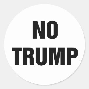 NO TRUMP! CLASSIC ROUND STICKER