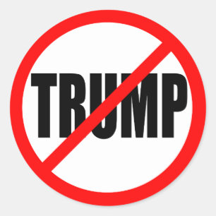 'NO TRUMP' CLASSIC ROUND STICKER
