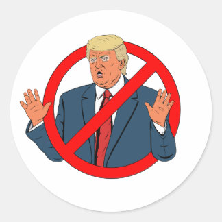 No Trump Classic Round Sticker