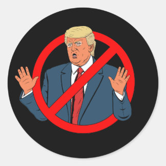 No Trump Classic Round Sticker