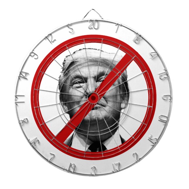 No Trump International Sign Dartboard (Front)