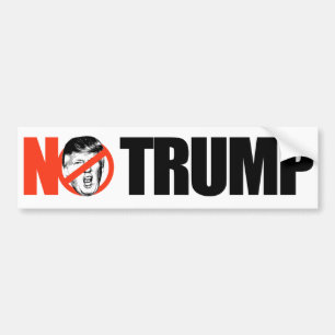NO TRUMP -.png Bumper Sticker