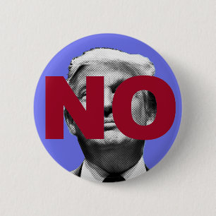 No Trump (Purple and Red) 6 Cm Round Badge