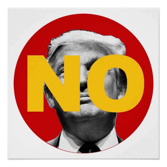 No Trump (red and yellow) Poster (Front)