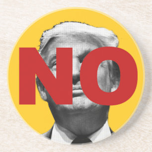 No Trump (Yellow and Red) Coaster