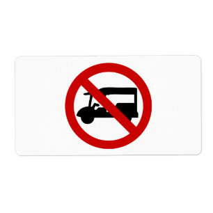 NO Tuk-Tuk TAXI ⚠ Thai Road Sign ⚠