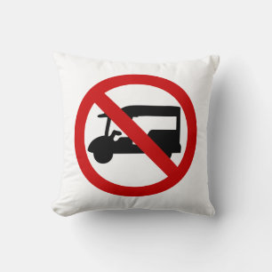 NO Tuk-Tuk TAXI ⚠ Thai Road Sign ⚠ Cushion