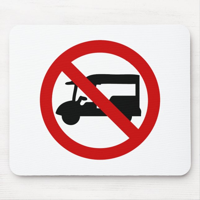 NO Tuk-Tuk TAXI ⚠ Thai Road Sign ⚠ Mouse Pad (Front)