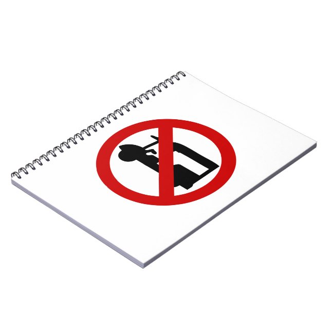 NO Tuk-Tuk TAXI ⚠ Thai Road Sign ⚠ Notebook (Left Side)