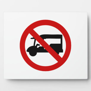 NO Tuk-Tuk TAXI ⚠ Thai Road Sign ⚠ Plaque