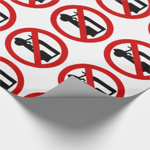 NO Tuk-Tuk TAXI ⚠ Thai Road Sign ⚠ Wrapping Paper