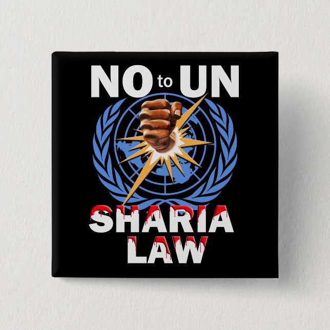 No UN Sharia Law Button (Front)